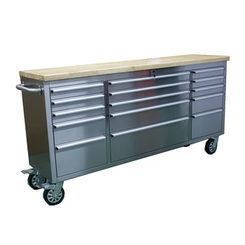 72 Tool Box Stainless Steel Rolling Tool Chest On Wheels Buy 72