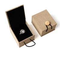 

Custom printing logo luxury jewellery gift packaging storage box wholesale customised small ring jewellery travel packing box