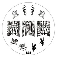 2015 new A Series A28 Nail Art Polish DIY Stamping Plates Image Templates Nail Stamp Stencil