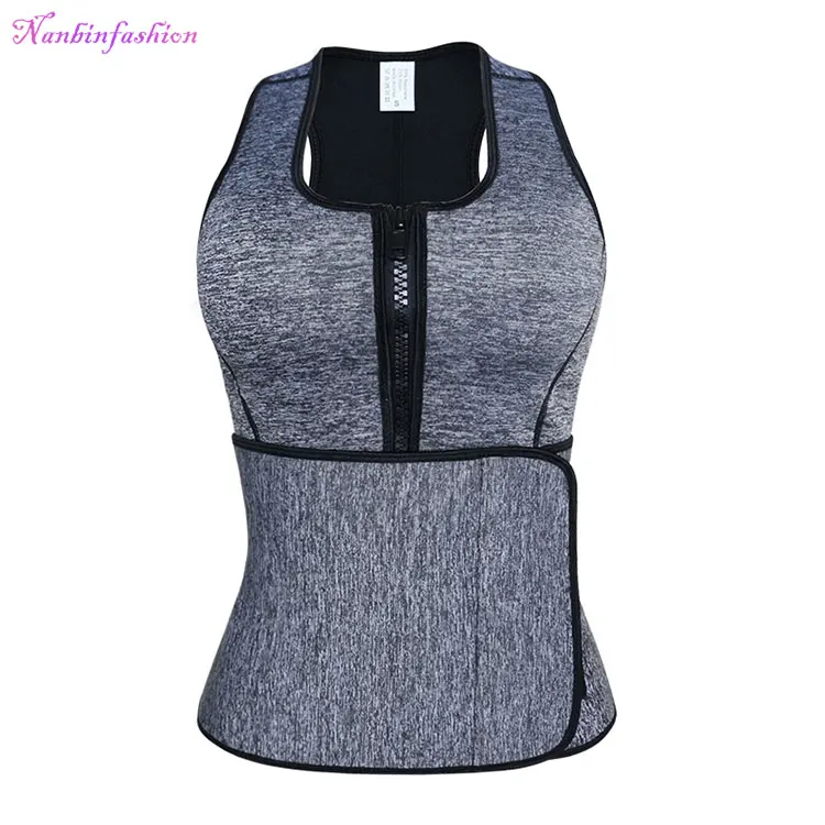 

Fajate Perfect Full Thermal Body Shaper Slimming Sweats Vest Corset For Women, Grey snow;pink;purple;black;blue