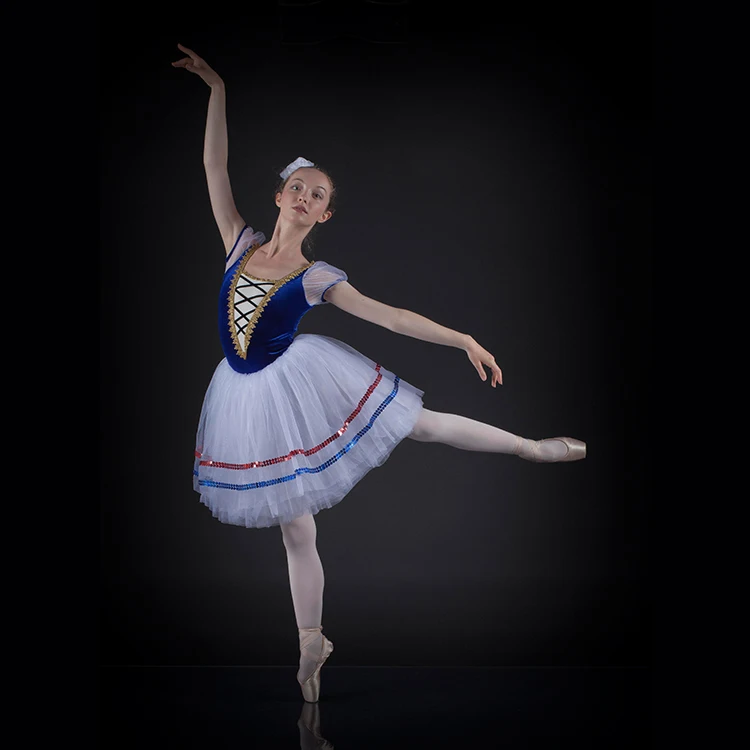 Vestito Da Ballo Bambina - Abito Lungo Con Paillettes | Per Balletto E Danza Classica - Foto 10