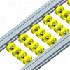 ABS sliding idler wheel industrial loading roller track for warehouse pipe rack system (391.03-05A)