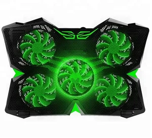 Laptop Cooling Pad 5 Fans USB Ports LED Light