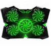 5 Quite Fans Game Laptop Cooler Cooling Pad For 14- 17 inch Laptop With Usb Cable LED Light 2 Usb Port Adjustable Mount