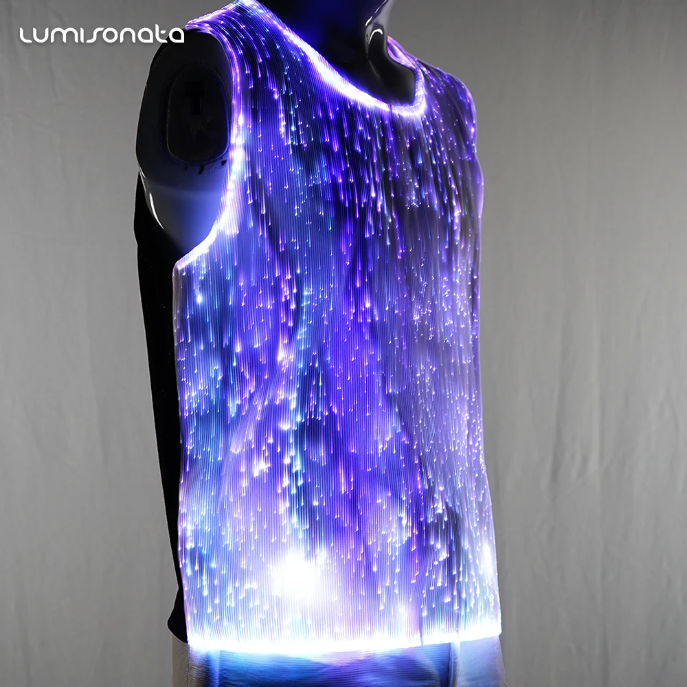 

China Christmas Flashing Lighting Luminous Custom Glowing Glow in the Dark Light up LED T shirt