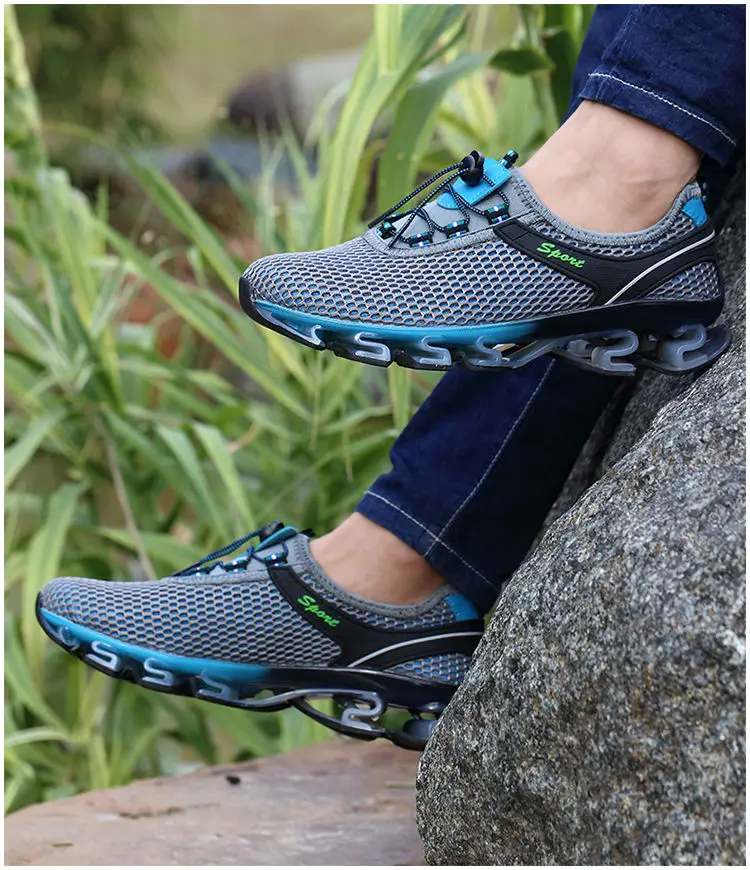 Sepatu Lari Pria Sneakers Lightweight Safety Shoes Ventilation Men's