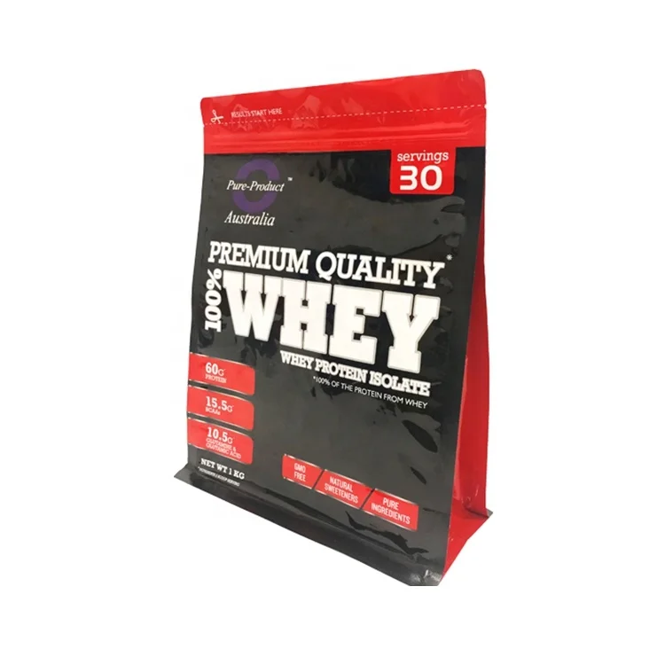 Flat Bottom Whey Protein Powder Pouch Customized Zip Bags For Packaging Products Bag Flat Bottom Whey Protein Powder Pouch Customized Zip Bags For Packaging Products Bag