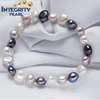 8-9mm AA grade real cultured freshwater pearl bangle bracelet