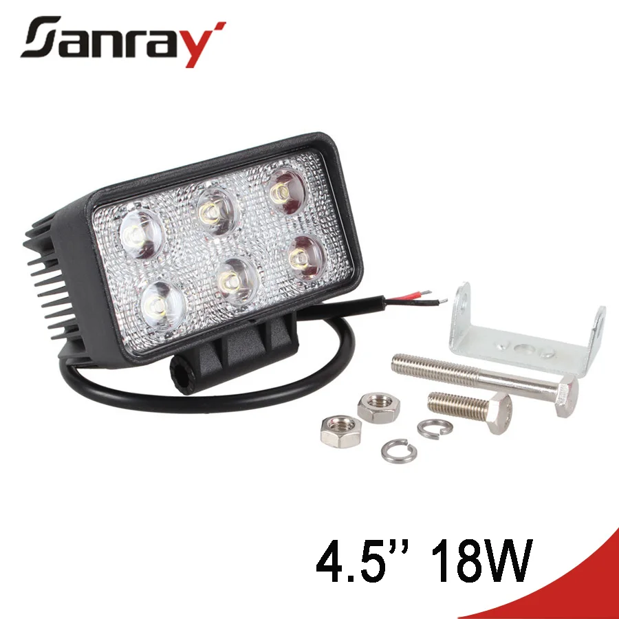 4.5inch 18w Led Work Light Bar Driving Lamp 4wd Suv Truck Ute Offroad