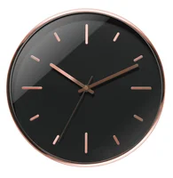 

modern design clock round shape 3D numerals dial and rose gold hands wall clock for home decor