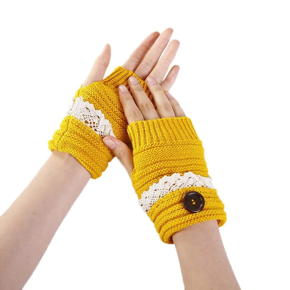 YAOSEN Women Winter Warm Christmas Gloves Cute Knitted Golves Mittens