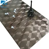 laser etched decorative stainless steel card for metal building materials