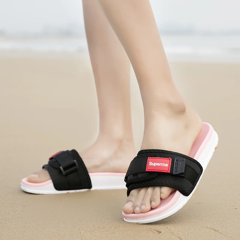 Wide Strap Suede Slides | Suede slides, Sandals, Wide straps