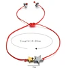 Red Rope Braided Bracelet Women Star Hamsa Hand Charm String Bracelets Pulsera