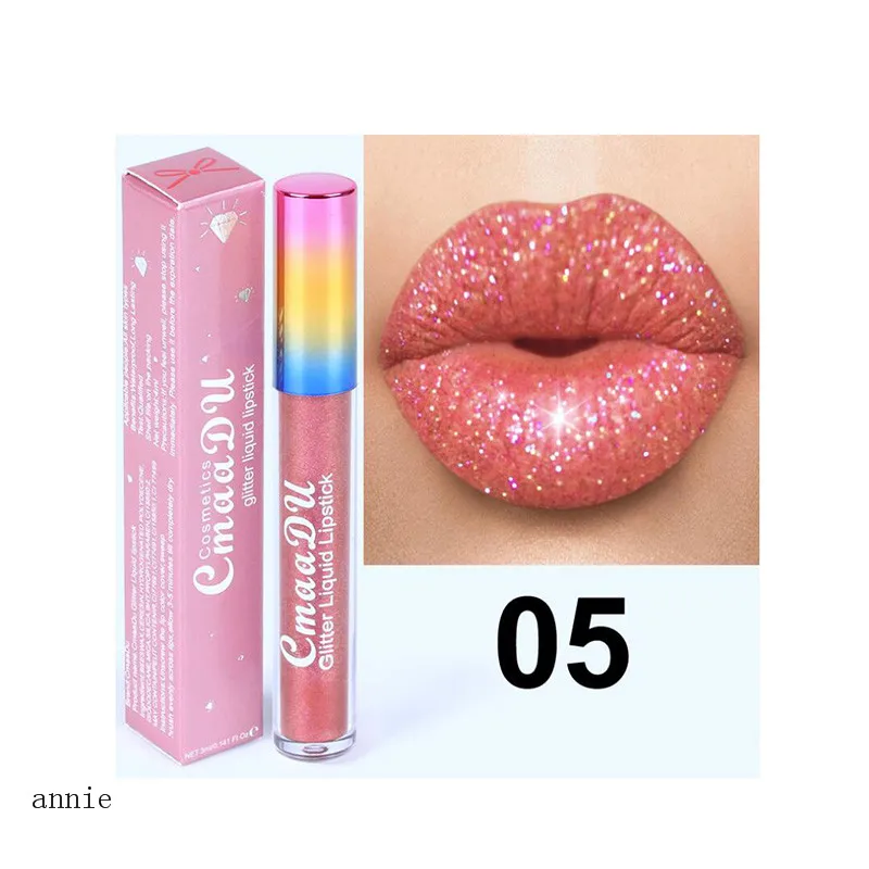 

Hot sale fashion long lasting 4ml 6 colors clear glitter lipgloss