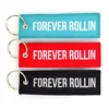 Wholesale Cheap Customized Personalized Fabric Patch Woven Embroidery Keychain