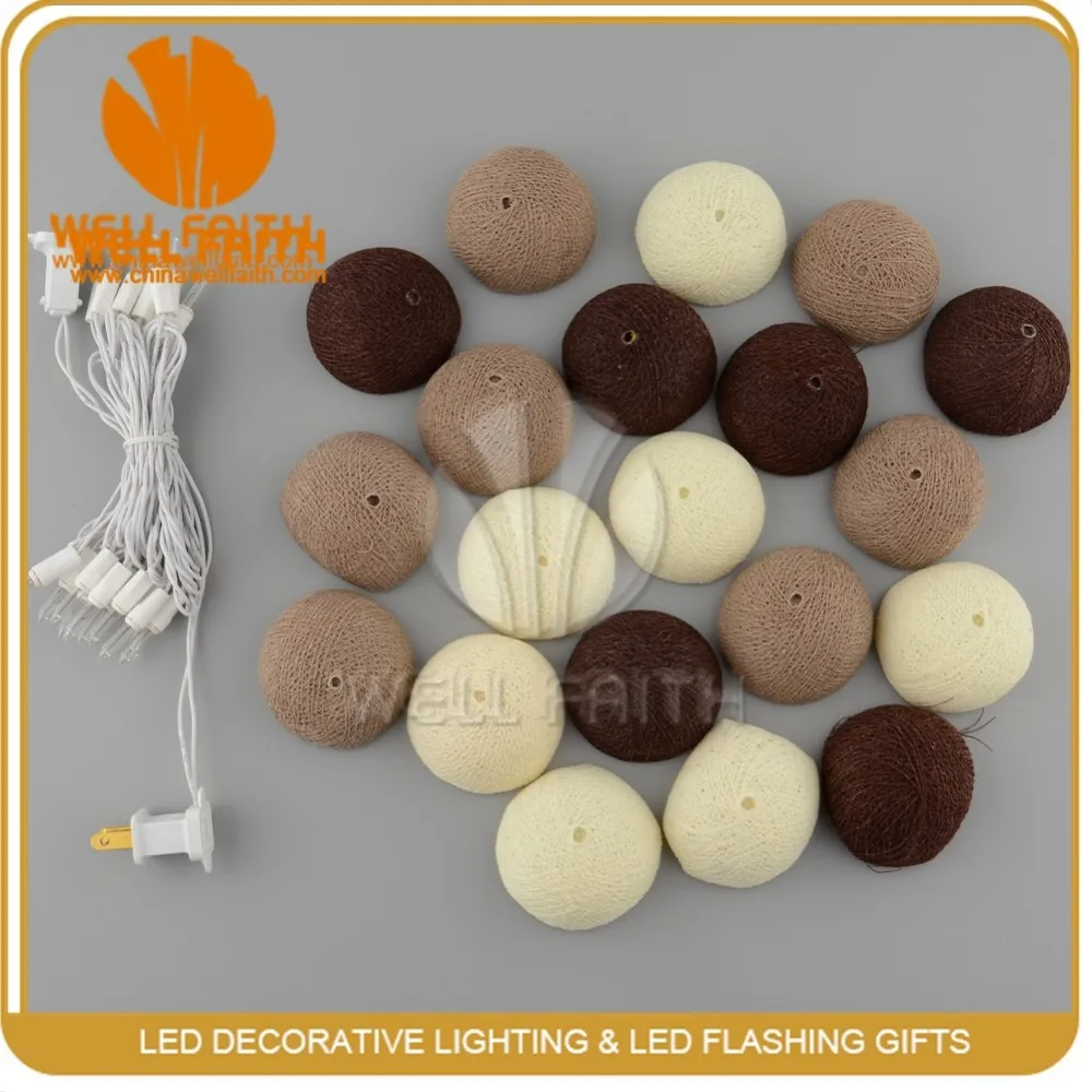 Grote thaise stijl katoenen bal led fee lichtslingers, partij ...