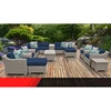 Host sale factory direct most popular L shape rattan outdoor garden sofa set