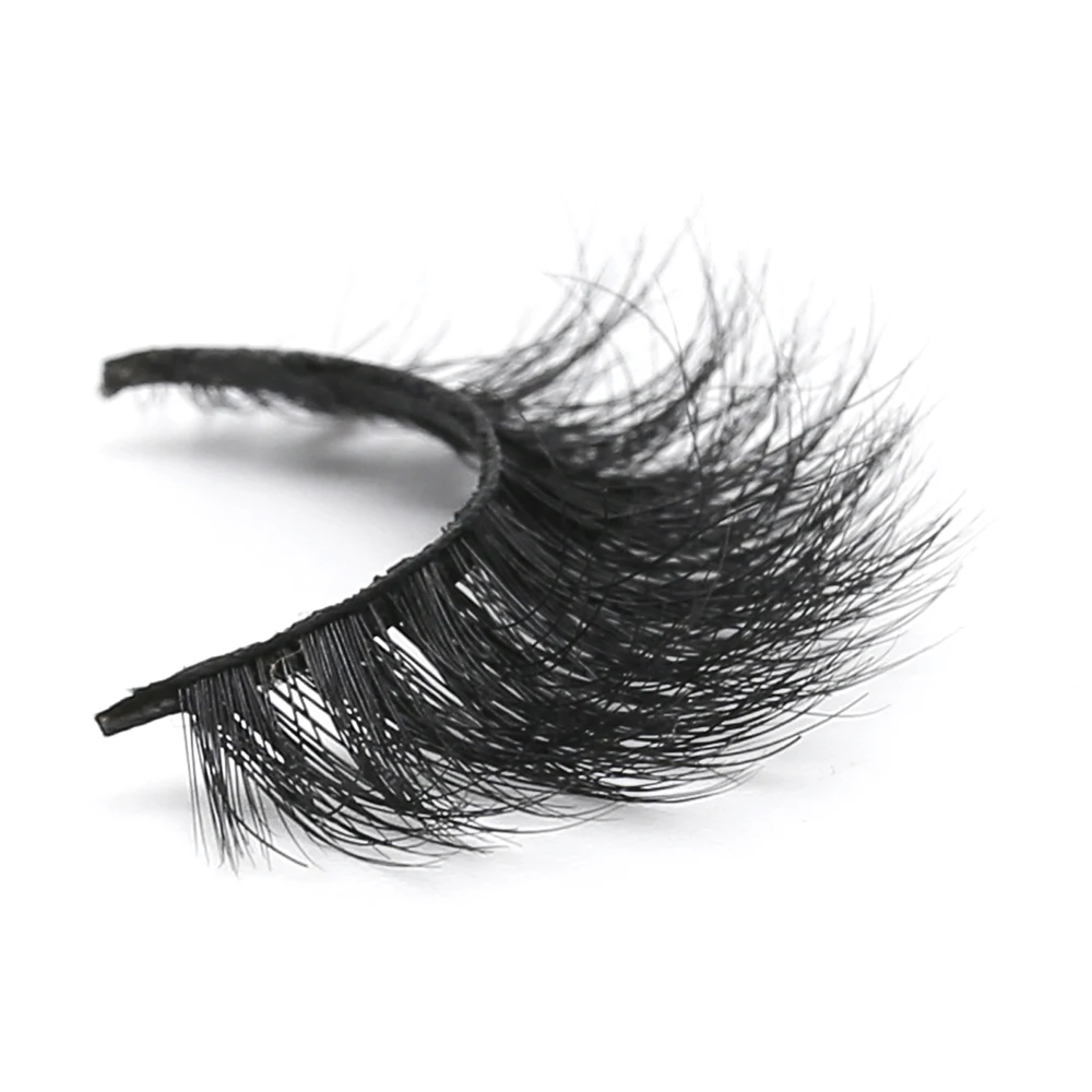 

D008 wholesale 100% real siberian 3d mink fur mink false eyelashes, Natural black