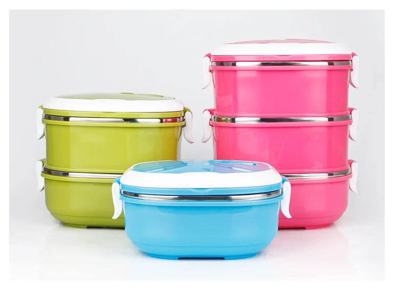 Multilayer Keep Hot Food Container Lunch Box Steel With Insulated ...