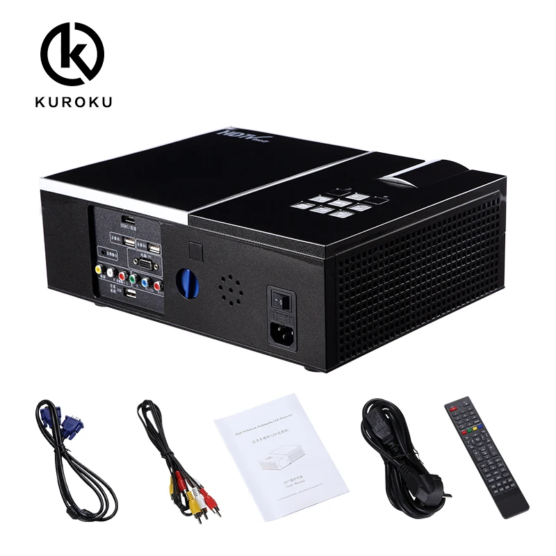 

Professional Home Cinema lowest price H1 mini led projector, White/black/golden