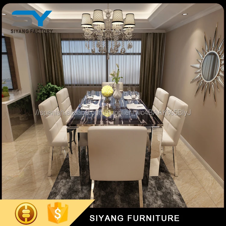 Muebles para el hogar mesa de comedor con 201 # CT031 base de acero ... Muebles para el hogar mesa de comedor con 201 # CT031 base de acero ...