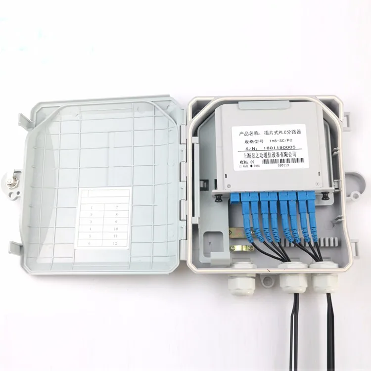 Ftth Outdoor 8 Core Cable Tv Junction Box Fiber Optic Termination Box