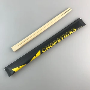 Image of Personalised chopsticks bamboo individual chopstick envelop customized disposable bamboo chopsticks wrapped paper