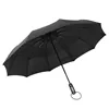 China factory free sample 102CM diameter 10 ribs auto 3 foldable waterproof sun rain gear custom print fold umbrella