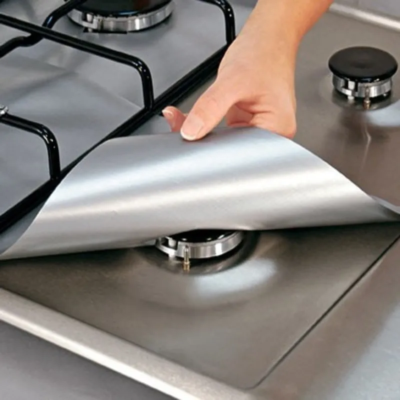 

Amazon Hot sell Gas Stove Fiberglass Stove Top Burner Protectors Covers, Black , beige, light brown, silver