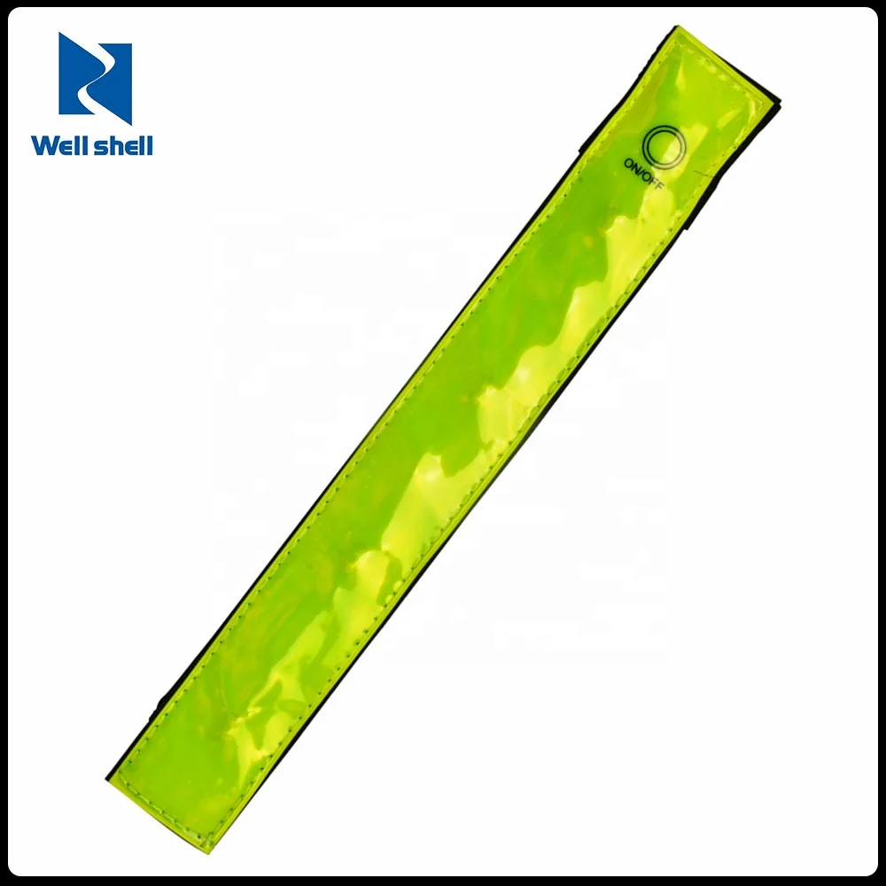 
CE EN 71 EN13356 6P free custom sport running reflective armband with led 