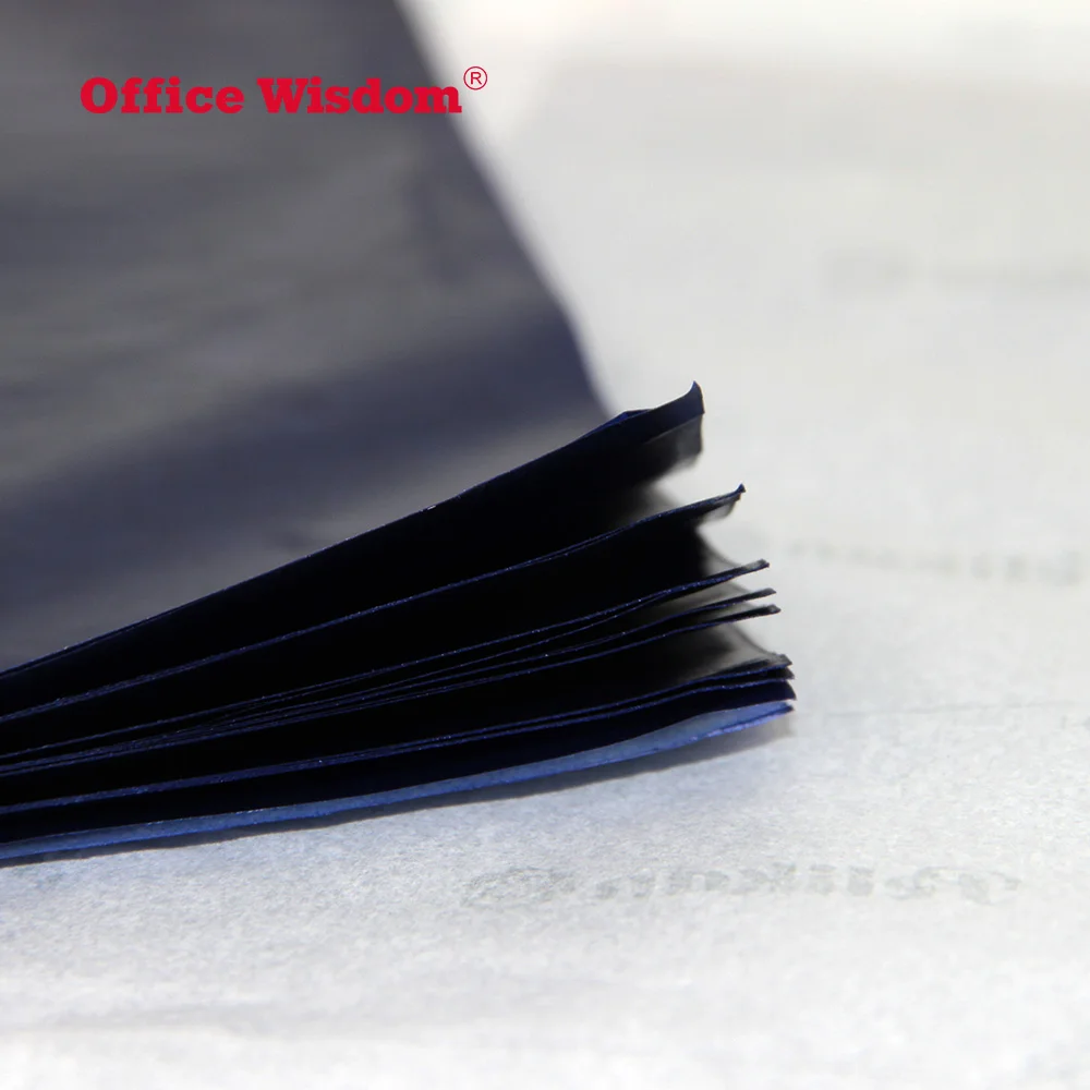 
Black and Blue Carbon copy Paper for invoice book Art Supply Graphite Carbon Transfer Paper Tracing Paper for All Art Surface 