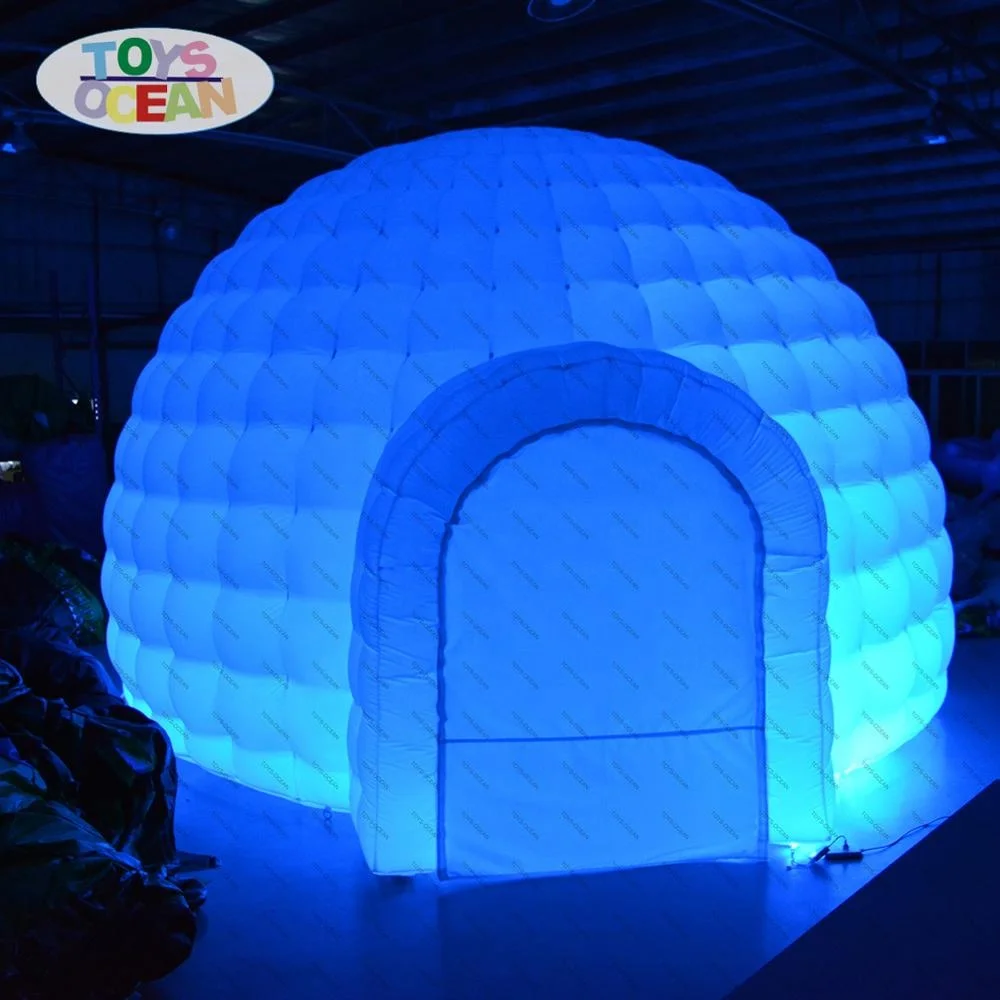 Colorful Dome Tent inflatable Igloo LED Light For Event