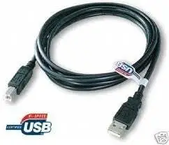 iMBAPrice® Black USB 15 Feet Hi-Speed USB 2.0 Printer Cable - Nickel Plated- Transfers data - Lifetime Warranty - USB A Male to B male for HP, Canon, Lexmark, Epson, Dell, Samsung, Brother, Fujitsu, Hitachi, Zebra Thermal Technologies, Hewlett Packard