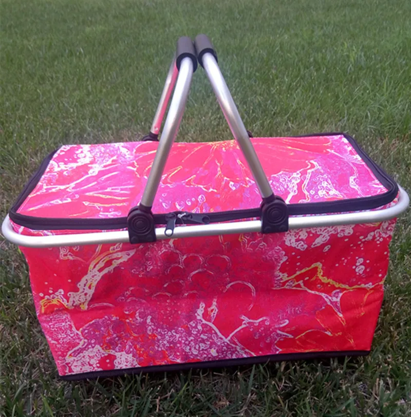Colorful Collapsible Fabric Picnic Basket Buy Colorful Picnic Basket