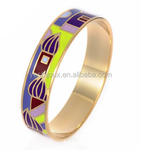 

yiwu colourful jewelry enamel cloisonne cuff thick bangle bracelet