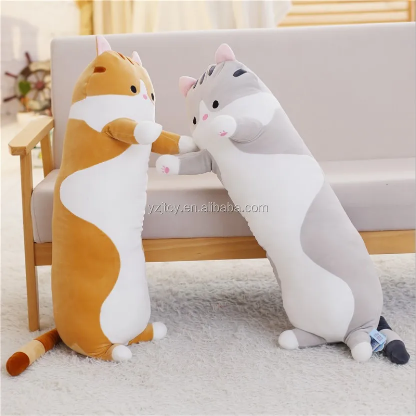 Custom Large Big Cat Long Size Animal Shaped Body Pillow Buy Plush