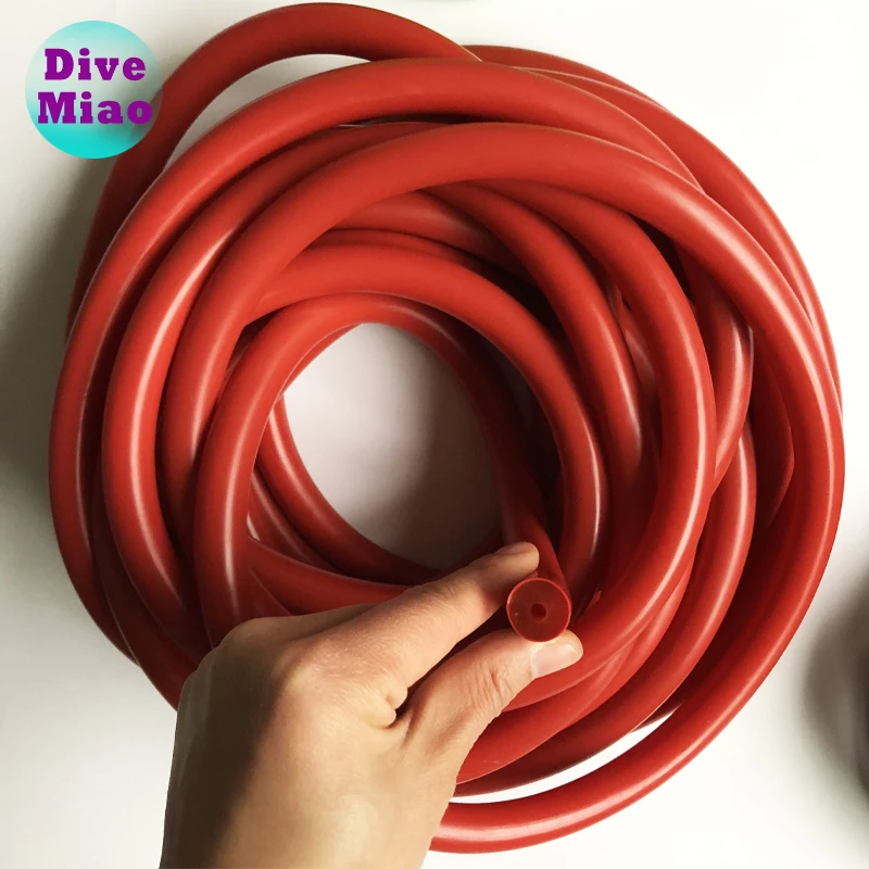 

Red speargun rubber tube 5/8 16mm spearfishing rubber tube 100% nature latex tube, Red color