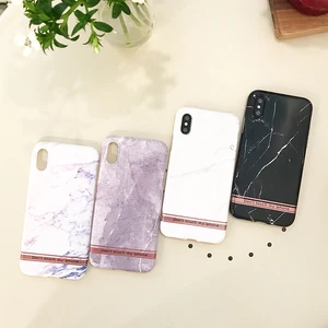 Marble TPU IMD Case iPhone 6 7 8 Plus X