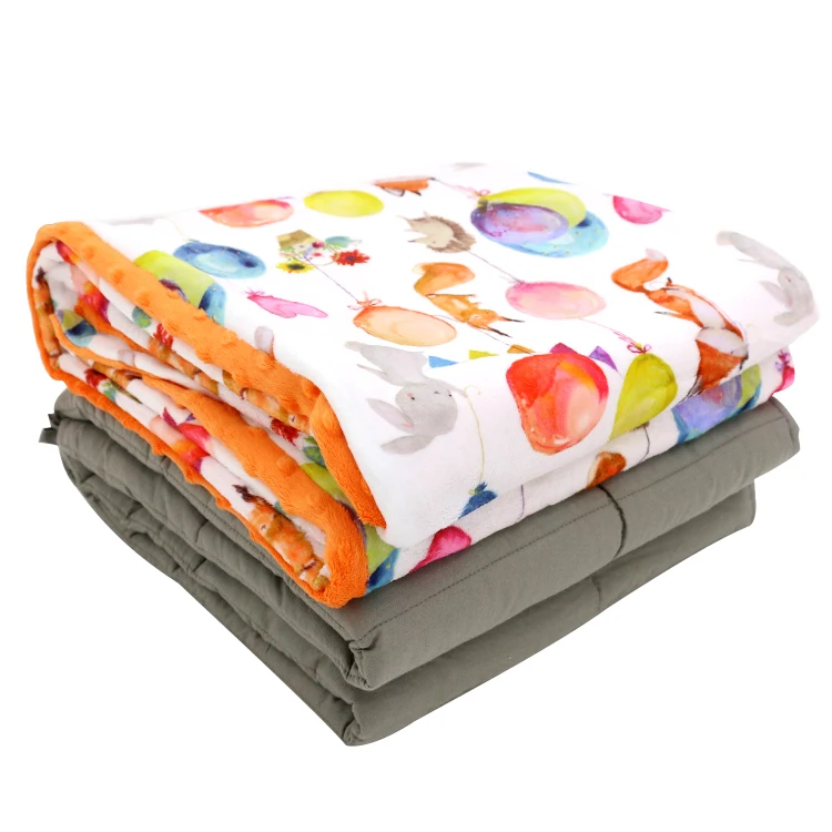 Best Calming Comfort Babies Weighted Sensory Blanket 5lbs - Buy Cover