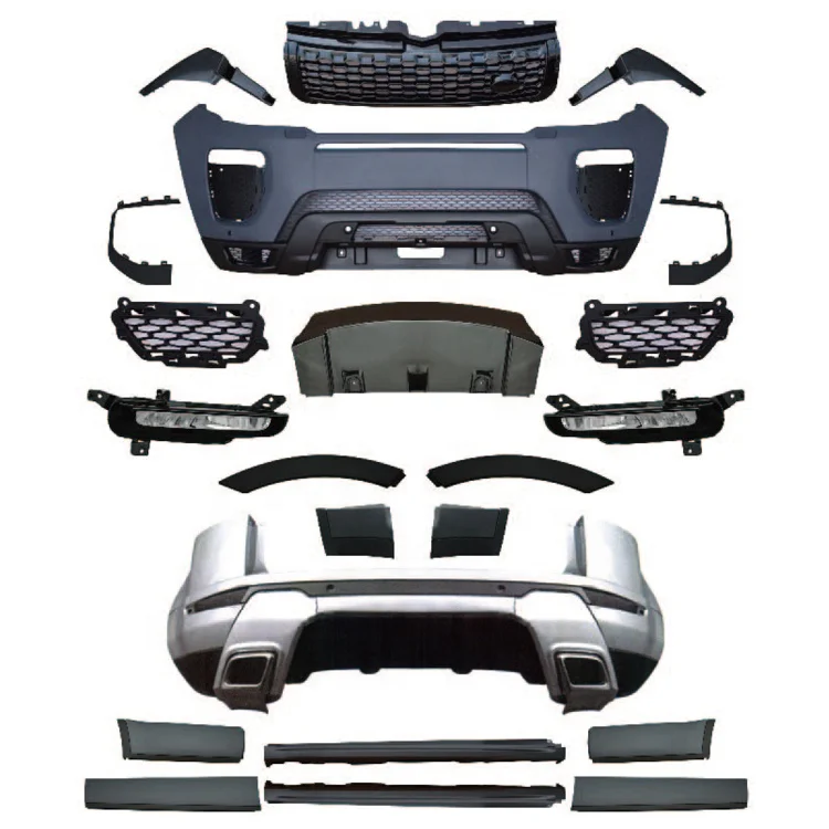

Conversion Body Kit Facelift Bodykit Front/Rear Bumper Upgrade for Range Rover Evoque 2012 2014 2015 To 2019 2018 2016 2017