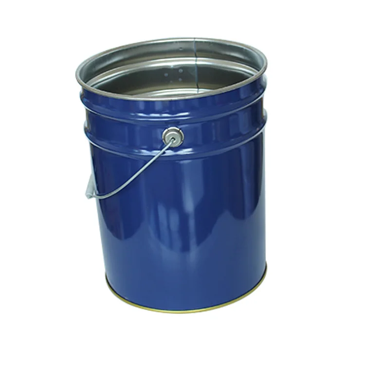 
UN approved metal steel tin 5 gallon chemical paint oil bucket pail drum with lid 
