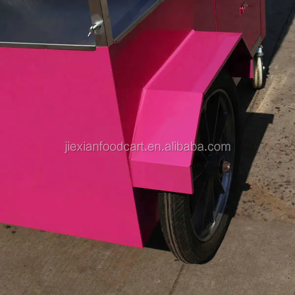 JX-IC160 Shanghai Jiexian hot dog cart price hot dog carts trailer