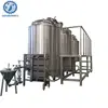 Beer brewing equipment mash tun with steam jacket and false bottom