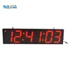 High quality 8 inch 6 digits led bulb light timer two face clock