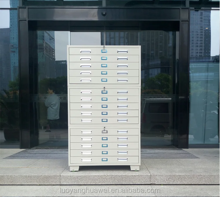 Map Paper Steel Storage Cabinet