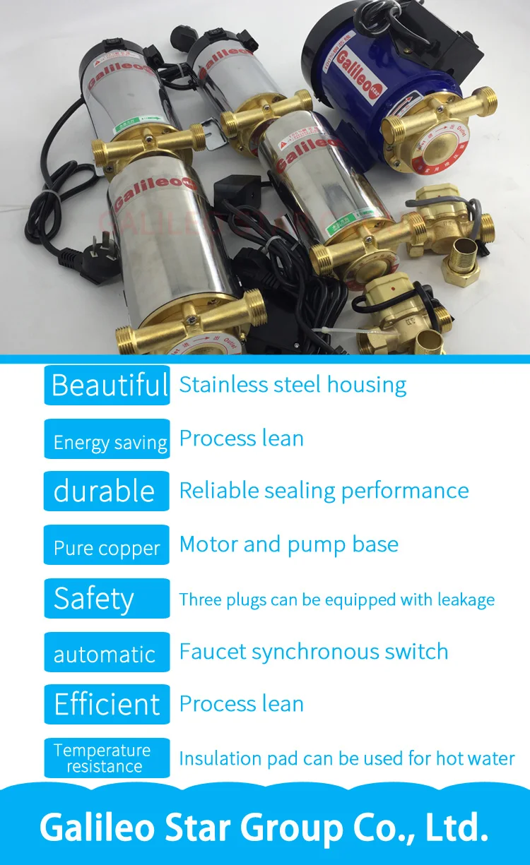 Galileostar6 5 Hp Water Booster Pump Booster Pump With Pressure Tank