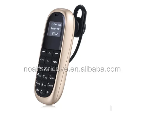 AEKU kk1 Mini pocket mobile phones 0.66inch Wireless Bluetooth Headphone Dialer Smallest cell phone magic Voice Russian keyboard