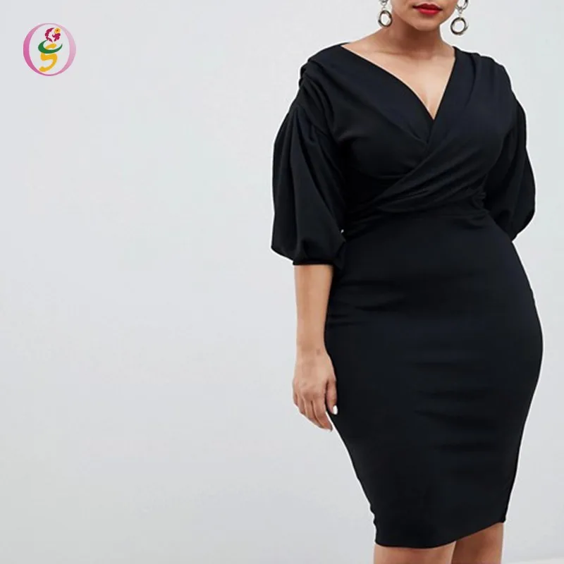 Boohoo Plus Size Feature Ruched-sleeve ...
