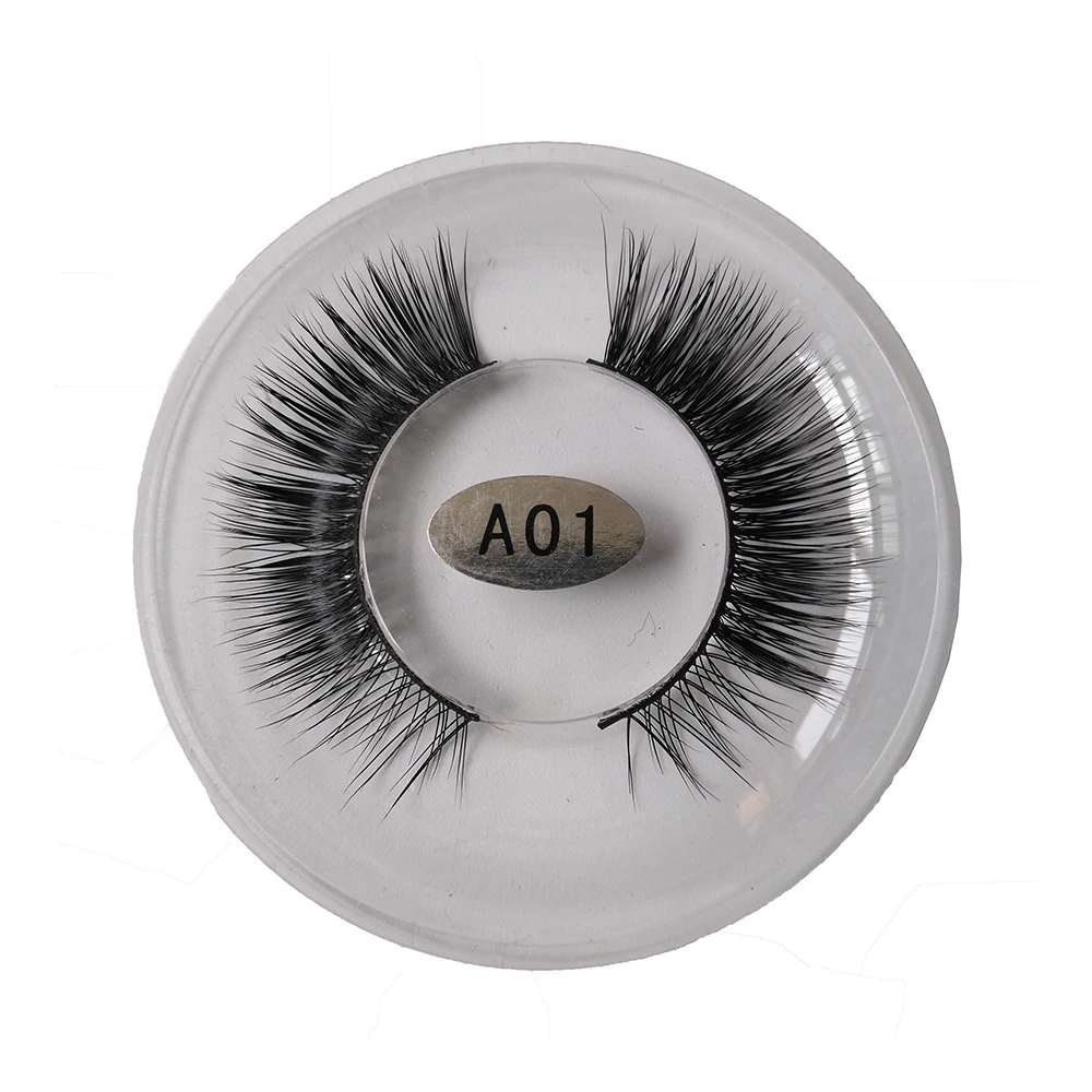 

wholesale natural mink hair false eyelashes dropshipping, Natural black